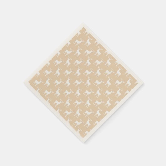 Cute Buck Deer Pattern Servet (Hoek)