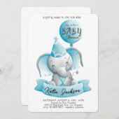 Cute Budget Baby Shower Kaart (Voorkant / Achterkant)
