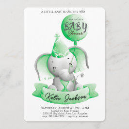 Cute Budget Baby Shower Kaart