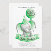 Cute Budget Baby Shower Kaart (Voorkant / Achterkant)