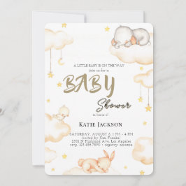 Cute Budget Baby Shower Kaart