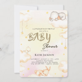 Cute Budget Baby Shower Kaart