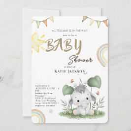 Cute Budget Baby Shower Kaart