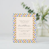 Cute Budget Colorful Simple Baby shower Invitation (Staand voorkant)