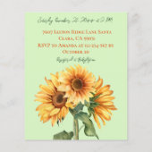 Cute Budget Pumpkin - Zonnebloemen Geel Baby showe (Achterkant)