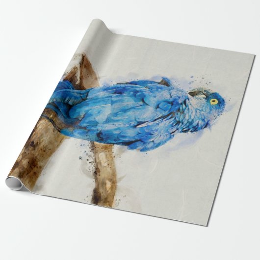 Cute Budgie Bird | Gift for Parrot Lover Cadeaupapier (Uitgerold)