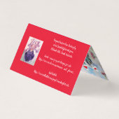 Cute Budgie Merry Kerstmis van ons allemaal kaarts Kaart (Achterkant)