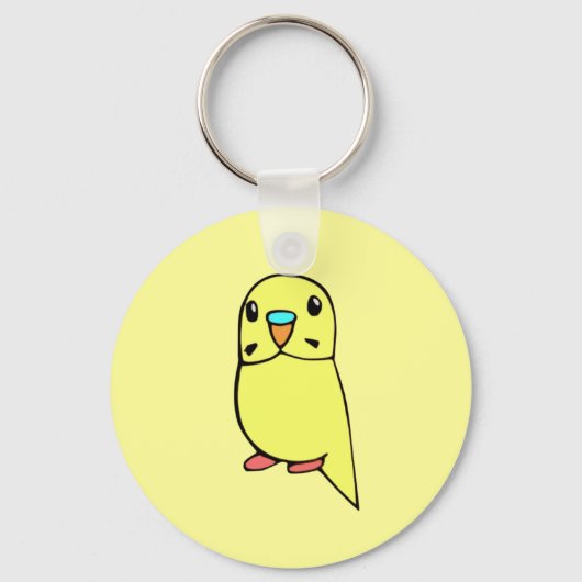 Cute Budgie Sleutelhanger (Voorkant)