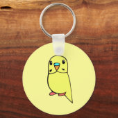 Cute Budgie Sleutelhanger (Voorkant)