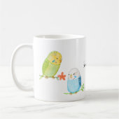 Cute Budgies Parakeet Bird Lover gift Koffiemok (Links)