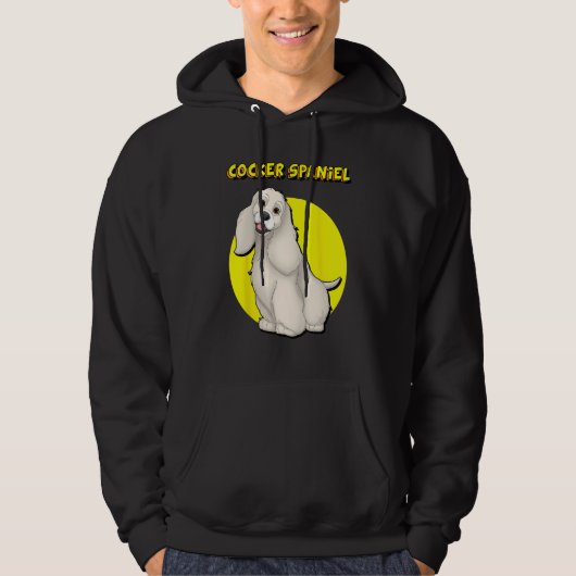 Cute Buff Cocker Spaniel Hoodie (Voorkant)