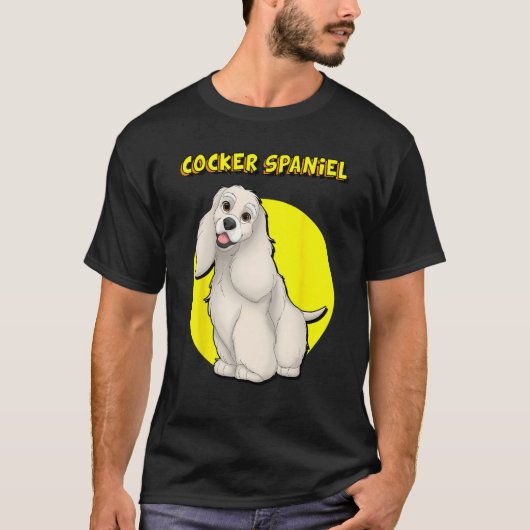 Cute Buff Cocker Spaniel T-shirt (Voorkant)