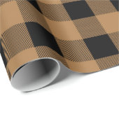 Cute Buffalo-geplakt kerstpapier Cadeaupapier (Rol Hoek)