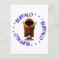 Cute Buffalo met rundvlees op weck en Buffalo Wing