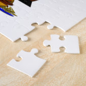 Cute Buffalo met rundvlees op weck en Buffalo Wing Legpuzzel (Zijkant)