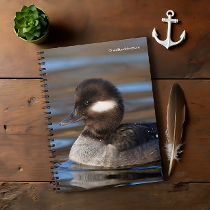 Cute Bufflehead Duck op Sunlit Watts Notitieboek