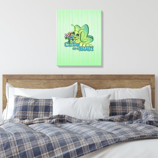 Cute Bug Canvas Afdruk (Insitu (Slaapkamer))