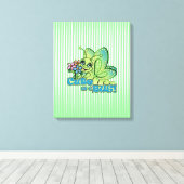 Cute Bug Canvas Afdruk (Insitu (Houten vloer))
