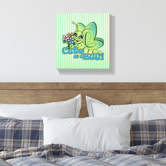 Cute Bug Canvas Afdruk (Insitu (Slaapkamer))