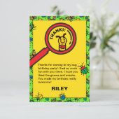 Cute Bug en Insecten Kinderverjaardagsfeestje Bedankkaart (Staand voorkant)