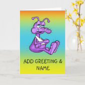 Cute Bug Insect Get Well Card Kaart (Gele Bloem)