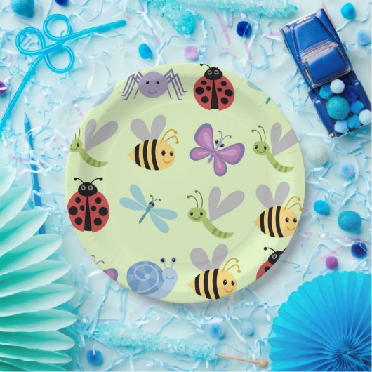 Cute Bug Paper Borden Papieren Bordje (Feest)