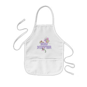 Cute Bugs Big Sister Apron Kinder Schort
