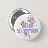 Cute Bugs Big Sister Ronde Button 5,7 Cm (Voorkant /achterkant)