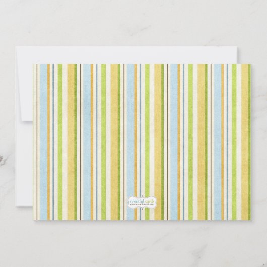 Cute Bugs Birthday Party Invitation Kaart (Achterkant)