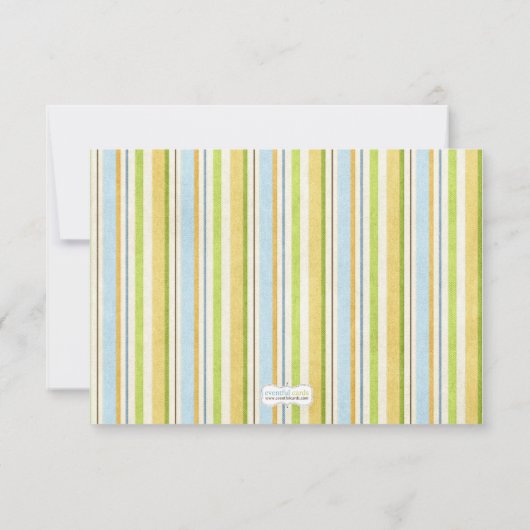 Cute Bugs Birthday Party Invitation Kaart (Achterkant)