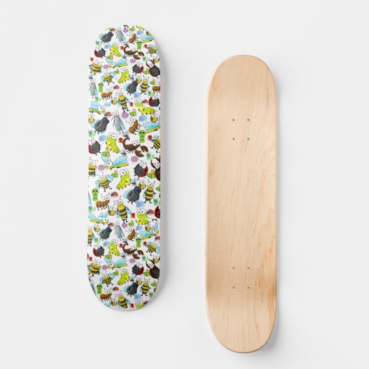 Cute Bugs en Insects Persoonlijk Skateboard (Voorkant)