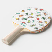 Cute Bugs Girls Name Tafeltennisbatje (Voorkant Gekanteld)