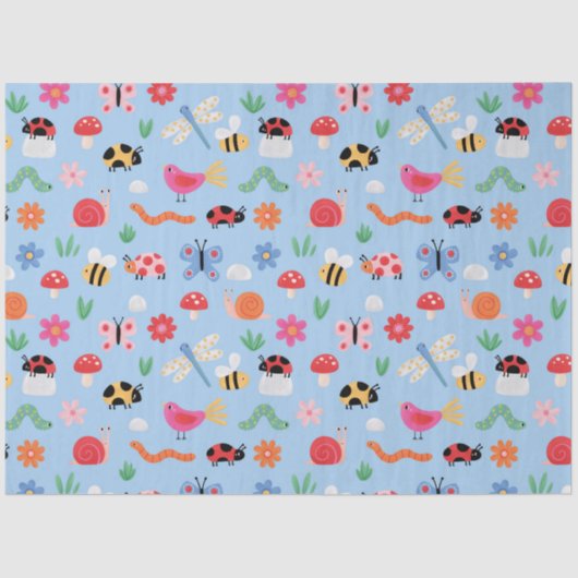 Cute Bugs Tissue Paper Tissuepapier (Voorkant)