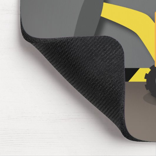 Cute Builder Boy in Construction Excavator Muismat (Hoek)