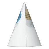 Cute Buitenspace Waterverf Planet 1st verjaardag Feesthoedjes (Achterkant)