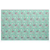 Cute Bull Terrier Cartoon Personalizealbe Fabric Stof (Fat Quarter)