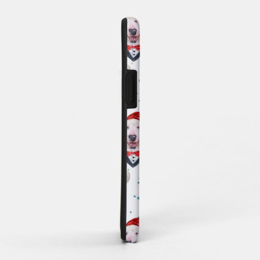 Cute Bull Terrier Dog Christmas Pattern Case-Mate iPhone Case (Achterkant/rechts)