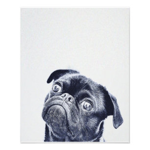 Cute Bulldog Artwork Bulldog Lover Gift Foto Afdruk