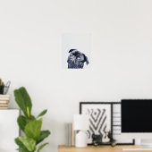 Cute Bulldog Artwork | Bulldog Lover Gift Poster (Thuiskantoor)