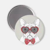 Cute Bulldog Magneet (Voorkant / Achterkant)