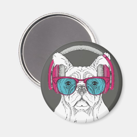 Cute Bulldog Magneet (Voorkant / Achterkant)