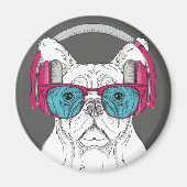 Cute Bulldog Magneet (Voorkant)