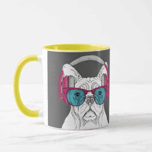 Cute Bulldog Mok (Links)