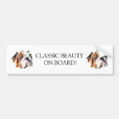 Cute Bulldog Photo Bumpersticker (Voorkant)