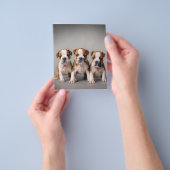 Cute Bulldog Puppies | Hondenliefhebbers Cadeau Flyer (Hand)