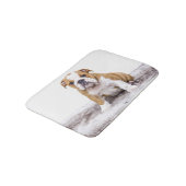 Cute Bulldog Puppy Badmat (Gekanteld)