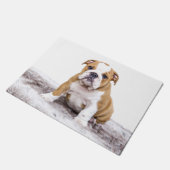 Cute Bulldog Puppy Deurmat (Schuin)