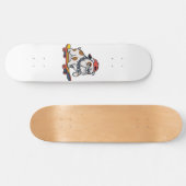Cute Bulldog Skater Persoonlijk Skateboard (Horizontaal)