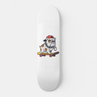 Cute Bulldog Skater Persoonlijk Skateboard