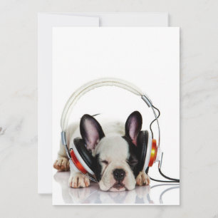 Cute Bulldog Sleeping   Engelse Bulldog Lover Feestdagenkaart